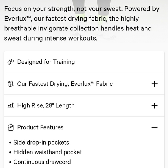 ☮️SOLD☮Lululemon Athletica Invigorate HR Tight 28" - Picture 9 of 11